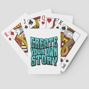 Creëer Je Eigen Verhaal - Zwarte Omlijning Pokerkaarten