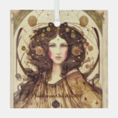 Creëer je eigen Victoriaans heks Glas Ornament (Voorkant)