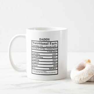 Creëer je eigen voedingsfeiten vaderdag koffiemok