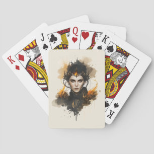 Creëer Je eigen vuurheks Pokerkaarten