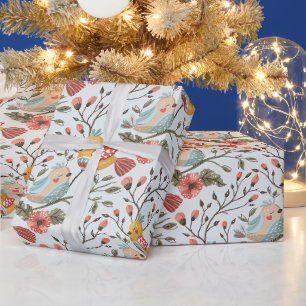 Creëer Je Eigen Whimsical Kleurkeuze Bloemrijke Vo Cadeaupapier