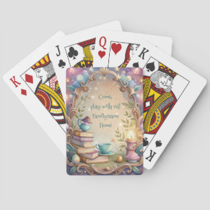 Creëer Je Eigen Whimsical Theepartij Verhaal Pokerkaarten