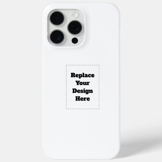 Creëer je eigen wit Case-Mate iPhone case (Achterkant)