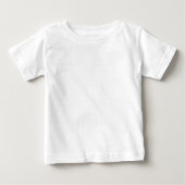 Creëer je eigen witte Baby Fine Jersey T-Shirt (Voorkant)