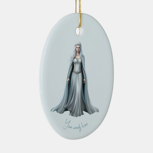 Creëer Je eigen witte heks Keramisch Ornament (Rechts)