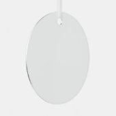 Creëer je eigen witte Metal Circle Ornament (Voorkant Rechts)