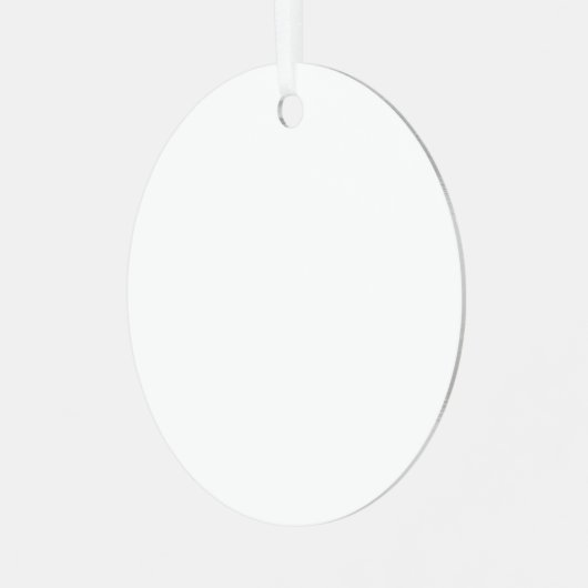 Creëer je eigen witte Metal Circle Ornament (Voorkant links)