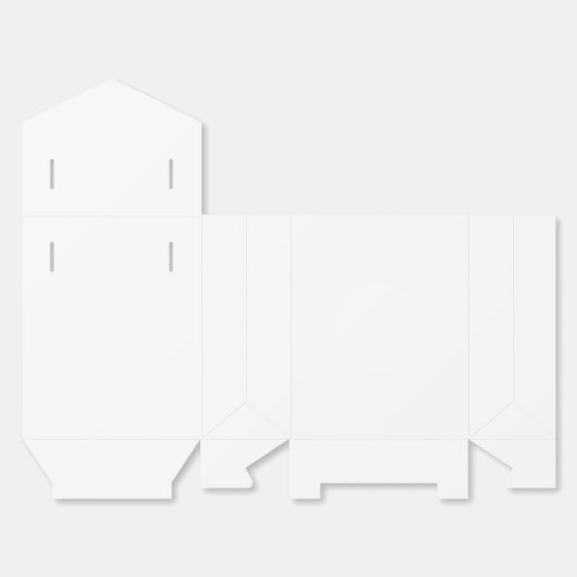 Creëer je eigen witte personaliseerbaar bedankdoosjes (Ongevouwen)