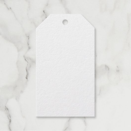 Creëer je eigen witte personaliseerbaar cadeaulabels (Voorkant)