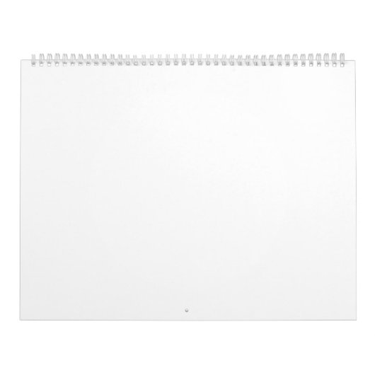 Creëer je eigen witte personaliseerbaar kalender (Hoes)