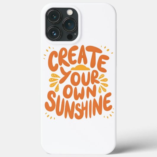Creëer je eigen zonneschijn Case-Mate iPhone case (Achterkant)