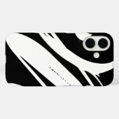Creëer je eigen zwart-wit chic Case-Mate iPhone case (Achterkant (horizontaal))