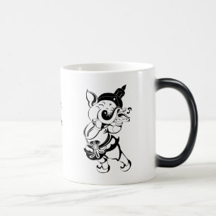 Creëer Je eigen zwarte Ganesh fluit Magische Mok