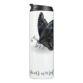 Creëer Je eigen zwarte vlinders Thermosbeker (Geroteerd rechts)