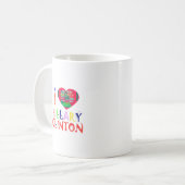 Creëer Je hebt een Inspirerend Hillary Love Quote Koffiemok (Voorkant links)