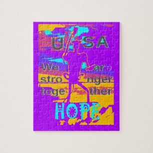 Creëer je VS hopen dat we sterker met elkaar samen Legpuzzel
