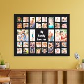 Creëer Jouw eigen 32 familie houdt van mijn fotoco Canvas Afdruk (Insitu (Woonkamer))