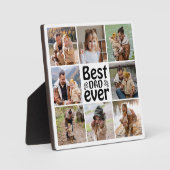 Creëer Jouw eigen 8 Foto Collage Beste vader ooit Fotoplaat (Voorkant)