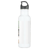 Creëer Jouw eigen 8 Foto Collage Beste vader ooit Waterfles (Achterkant)