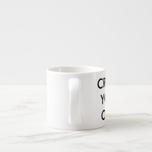 Creëer Jouw eigen  Espresso Cup Espresso Kop (Achterkant)