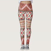 Creëer Jouw eigen kleurrijke Aztec Hakuna Matata Leggings (Voorkant)