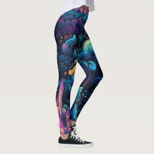 Creëer Jouw Eigen Roze Kasteel Feeënkoninkrijk Bla Leggings