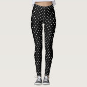 Creëer Jouw eigen witte poka Dot Leggings (Voorkant)