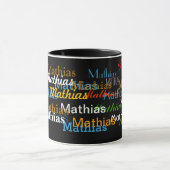 Creëer Jouw naam Pattern Mok (Midden)