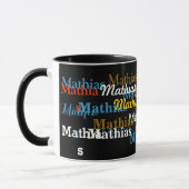 Creëer Jouw naam Pattern Mok (Links)