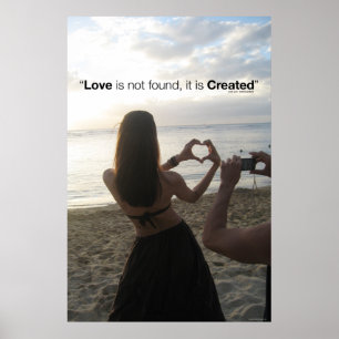 Creëer liefde poster