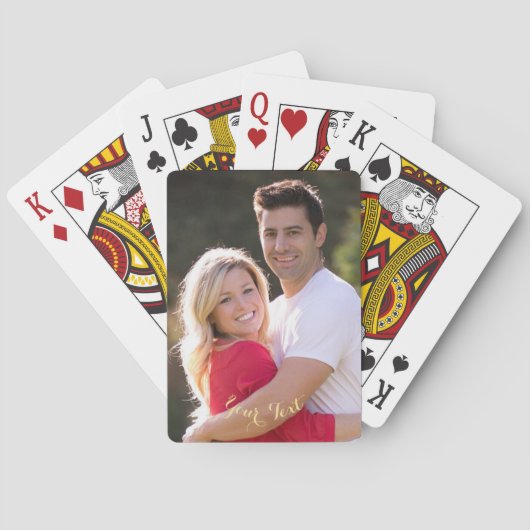 Creëer Maak Aangepaste Photo Poker Speelkaarten De (Achterkant)