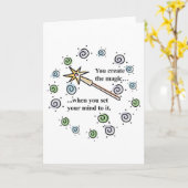 Creëer Magic Wenskaart Kaart (Gele Bloem)