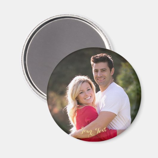 Creëer Make Custom Round Photo Fridge Dishwasmachi Magneet (Voorkant / Achterkant)
