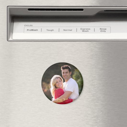 Creëer Make Custom Round Photo Fridge Dishwasmachi Magneet (Insitu (Vaatwasser))