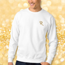 Creëer Mannen Eigen geborduurd Monogram sweatshirt