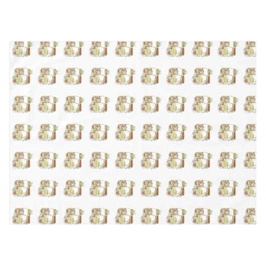 Creëer mason jar tablecloth tafelkleed (Voorkant (Horizontaal))