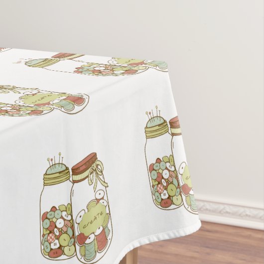 Creëer mason jar tablecloth tafelkleed (Voorbeeld)