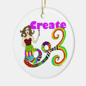 Creëer Mermaid Keramisch Ornament (Links)