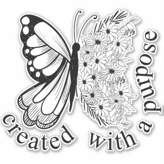 Creëer met een doel sticker (Voorkant)