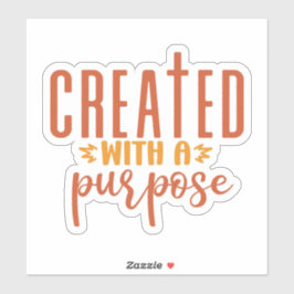 Creëer met een doel sticker