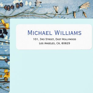 Creëer Modern gepersonaliseerd retour adres label