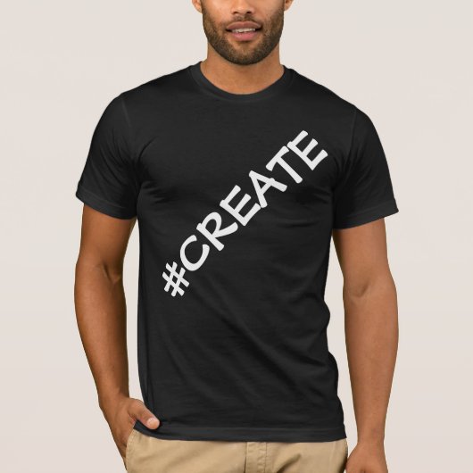 #CREËER Overmaatse letters Mannen T-Shirt (Voorkant)