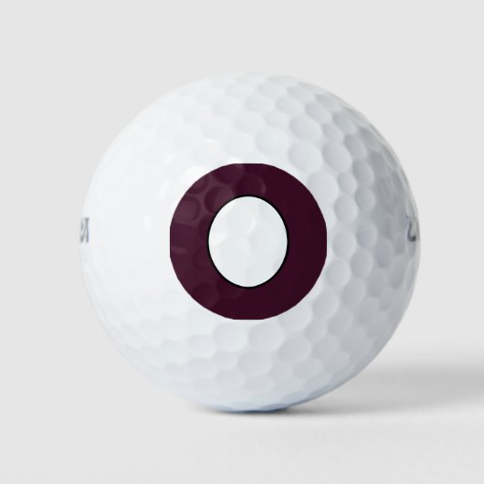 Creëer own Eggplant Personalized Golfballen (Voorkant)