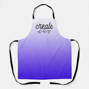 Creëer Paarse gradiënt Apron Schort