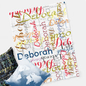 Creëer Persoonlijke benaming Typografie Fleece Deken