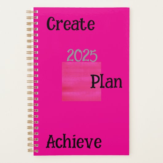 Creëer, plannen en bereiken planner (Voorkant)