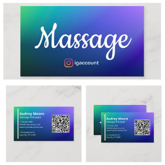 Creëer Professional Chiropractie Reiki Massage Visitekaartje