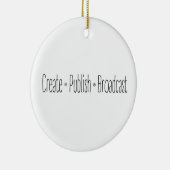 "CREËER ・ PUBLISH ・ BROADCAST", tekst, CREËER, Keramisch Ornament (Rechts)