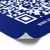 Creëer QR-code direct | Modern eenvoudig ontwerp Poster (Hoek)
