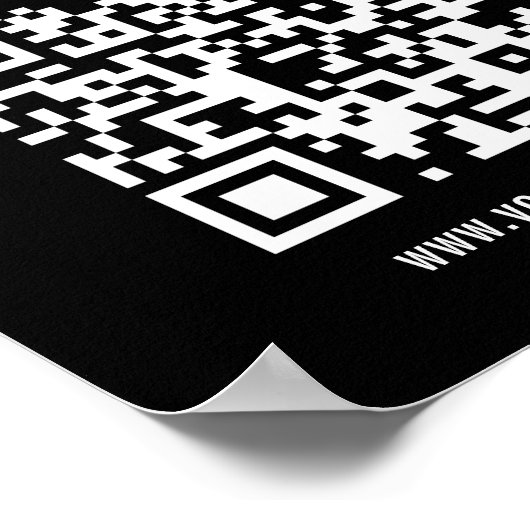 Creëer QR-code direct | Modern eenvoudig ontwerp Poster (Hoek)
